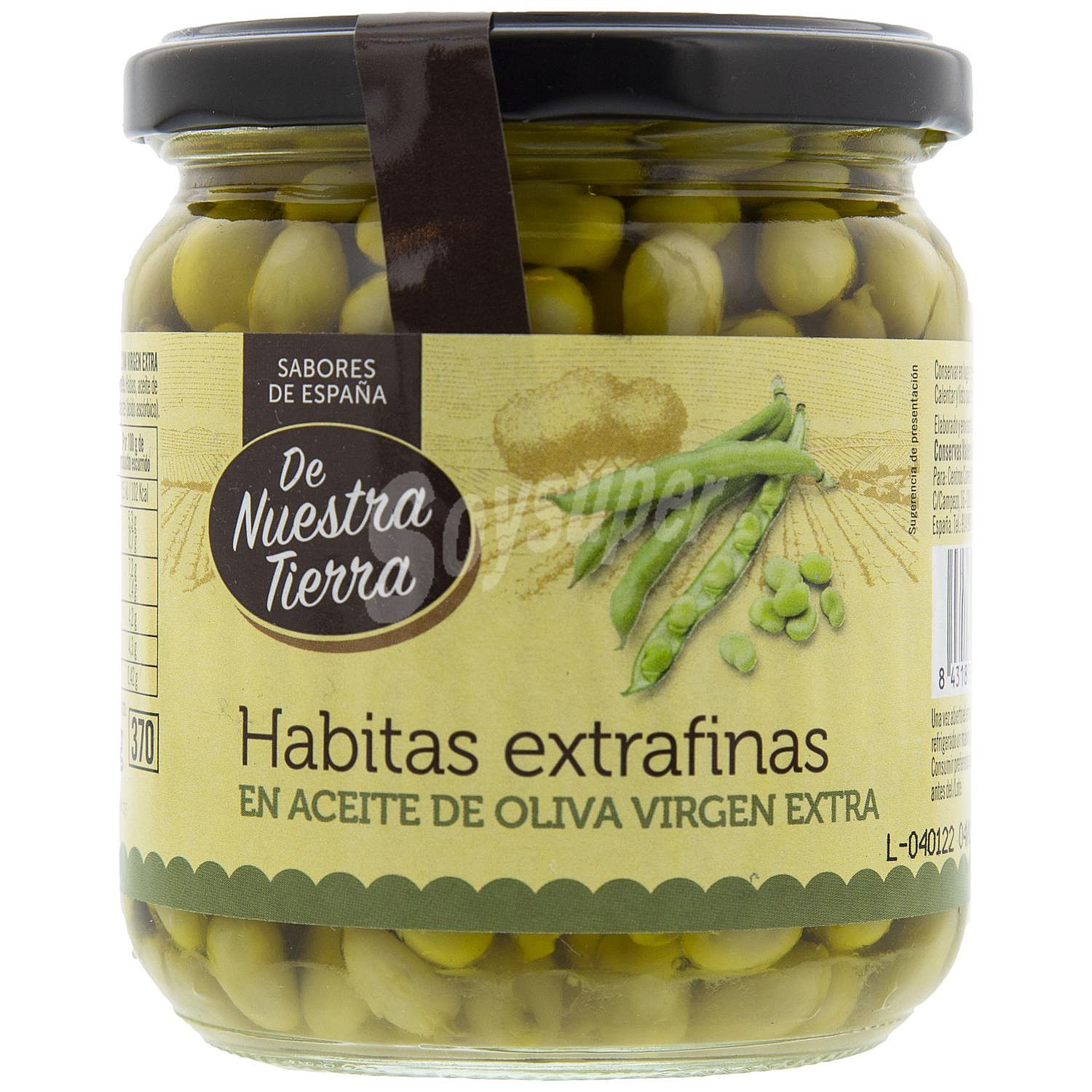 Habitas extrafinas en aceite de oliva De Nuestra Tierra