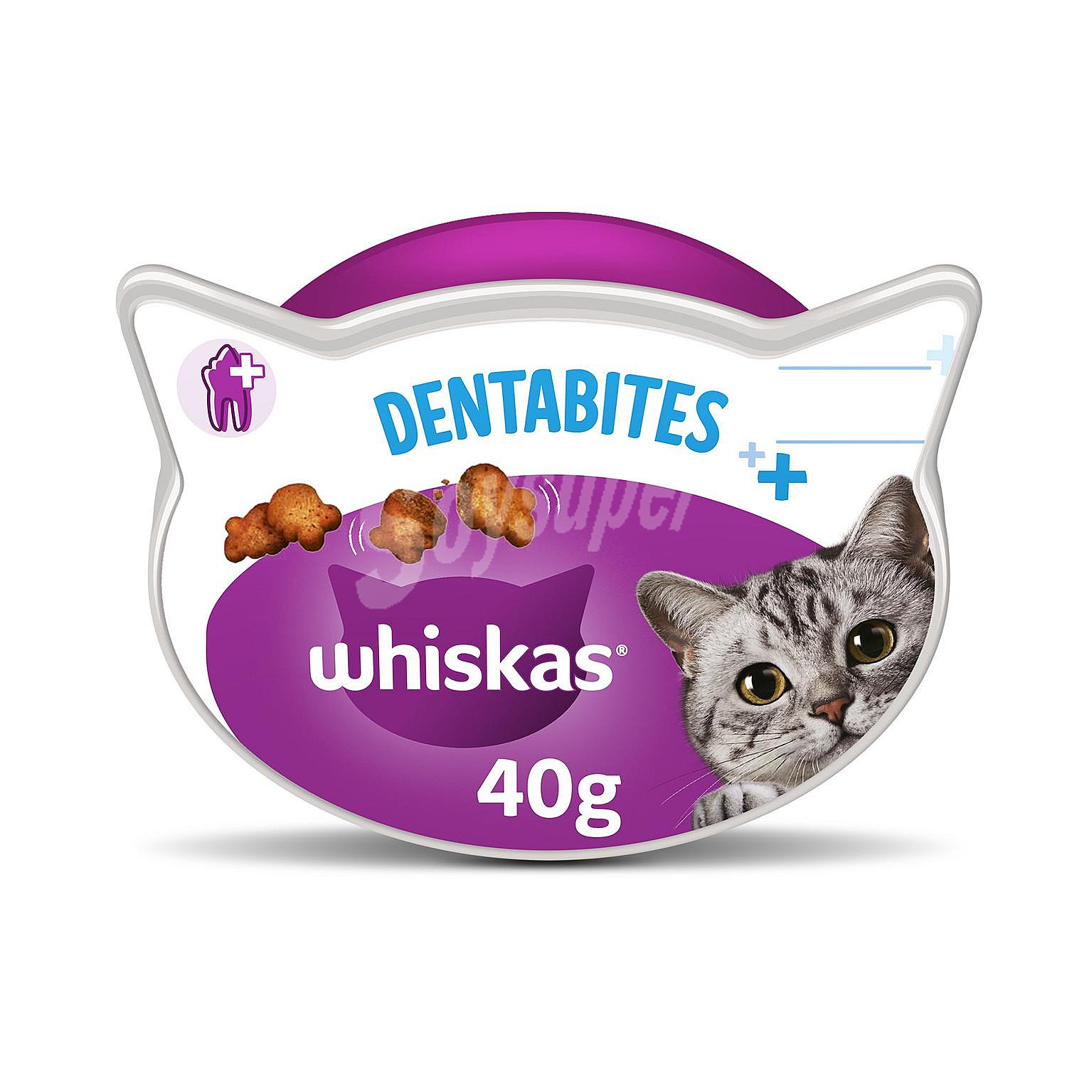 Snacks para la higiene oral de gatos Whiskas Dentabites