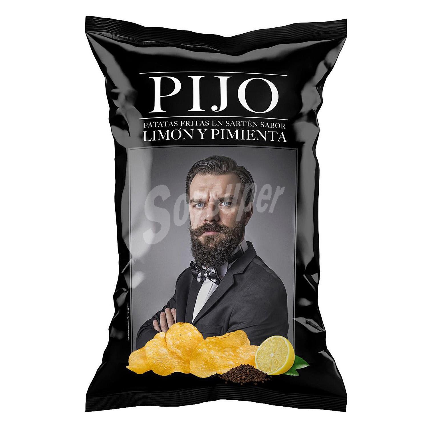 Patatas fritas sabor limón y pimienta Pijo