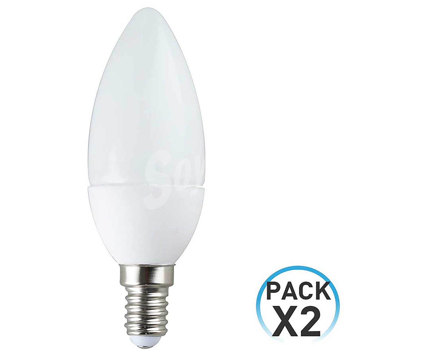 Bombillas Led E14, 6W=40W, luz cálida 3000K, sevenon