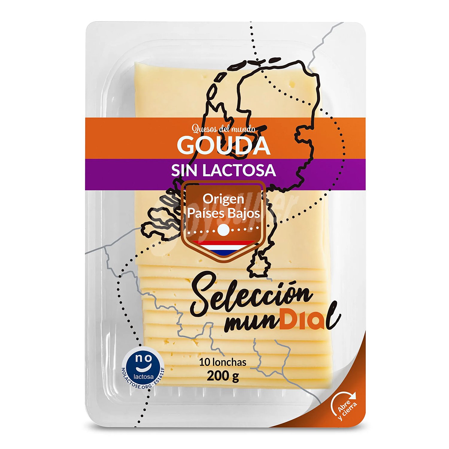 Queso gouda sin lactosa Selección Mundial