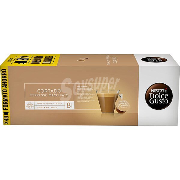 Café cortado espresso Macchiatto selección arábica y robusta ápsulas