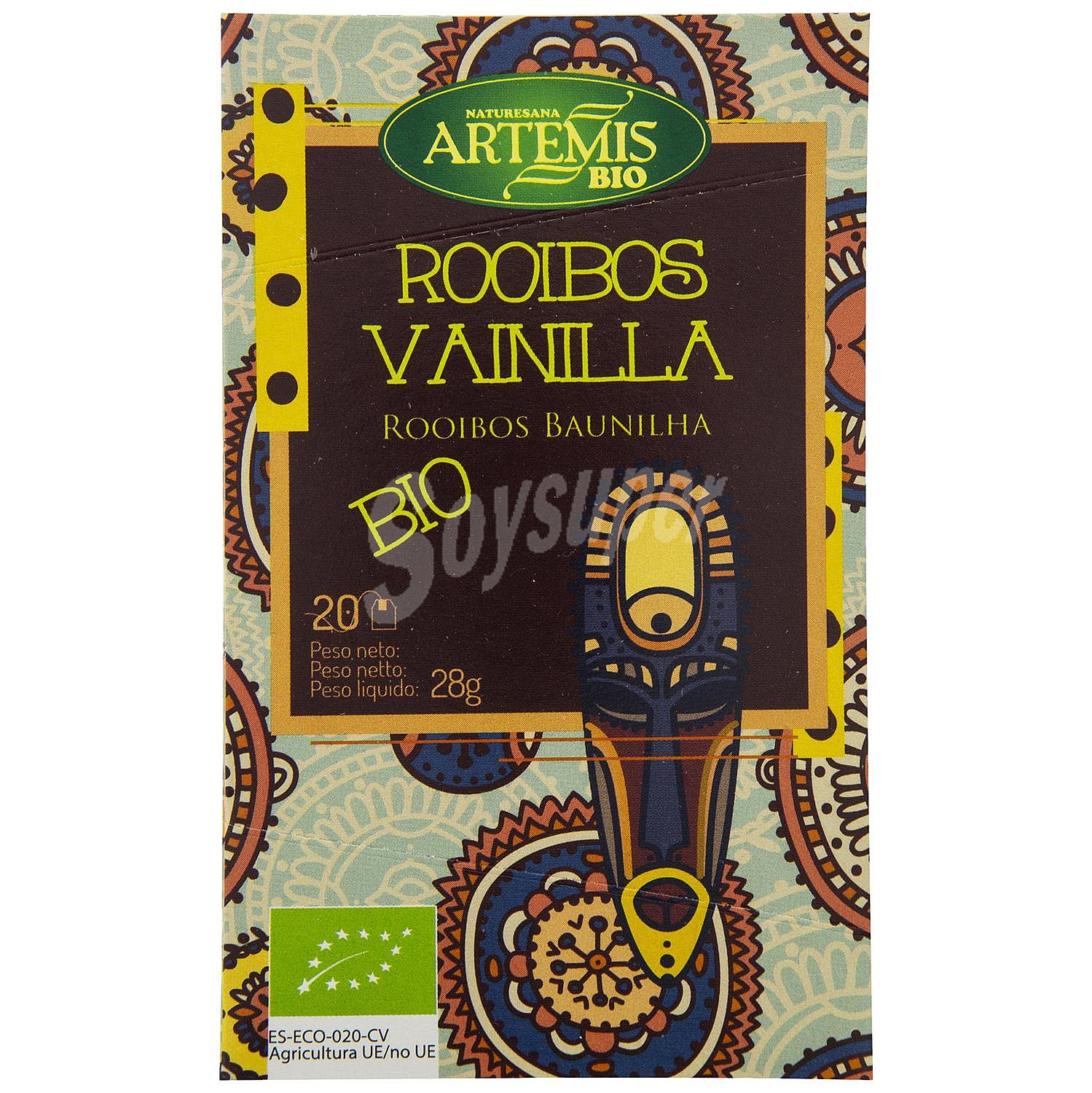 Té Rooibos con vainilla en bolsitas ecológico