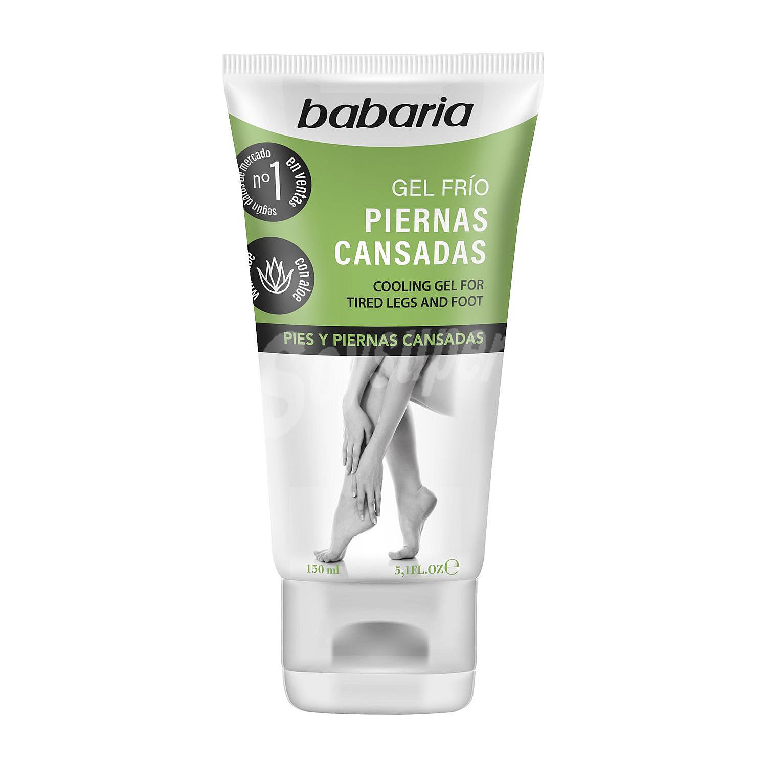 Gel frío pies y piernas cansadas con aloe vera hidratante y antiinflamatorio Babaria