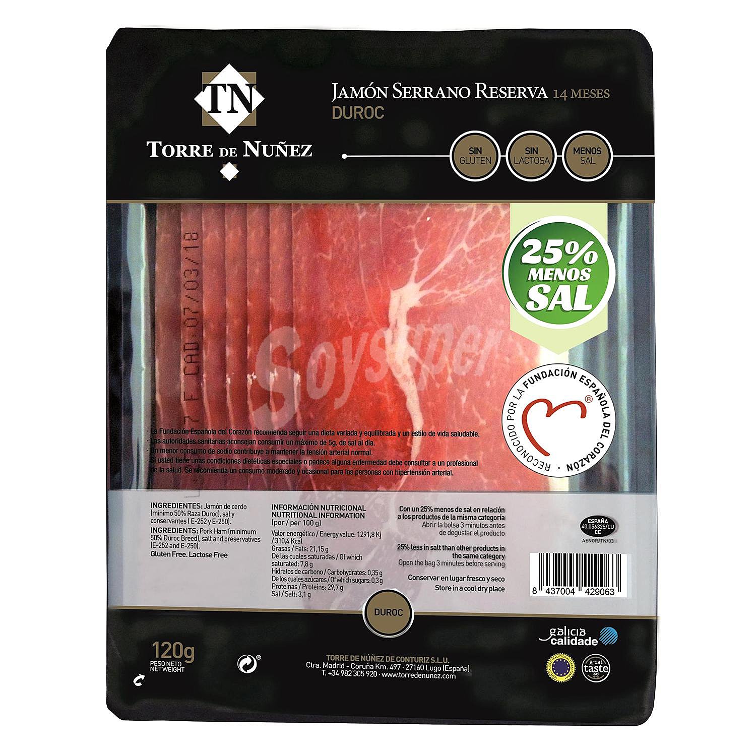 Jamón serrano torrez nuñez