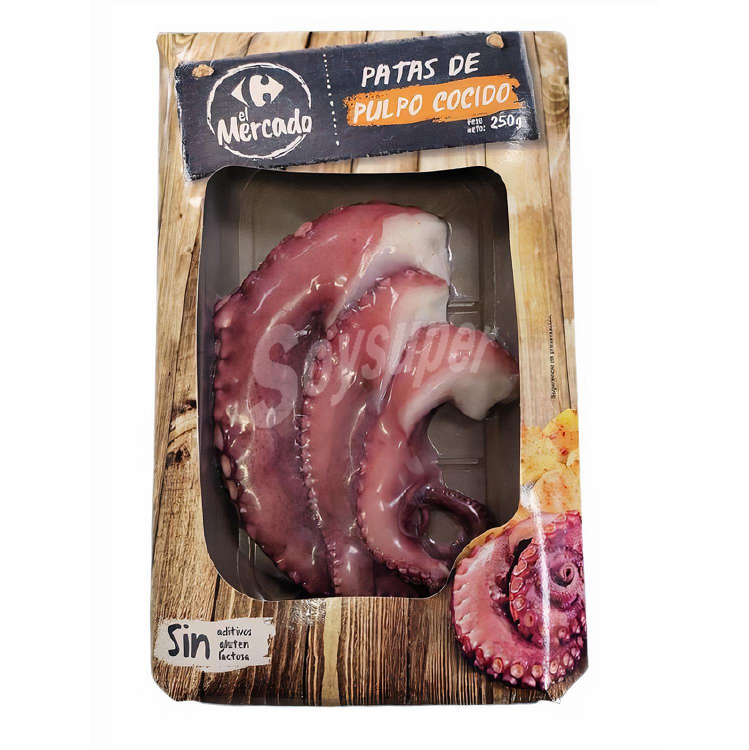 Pata de pulpo cocido Carrefour El Mercado