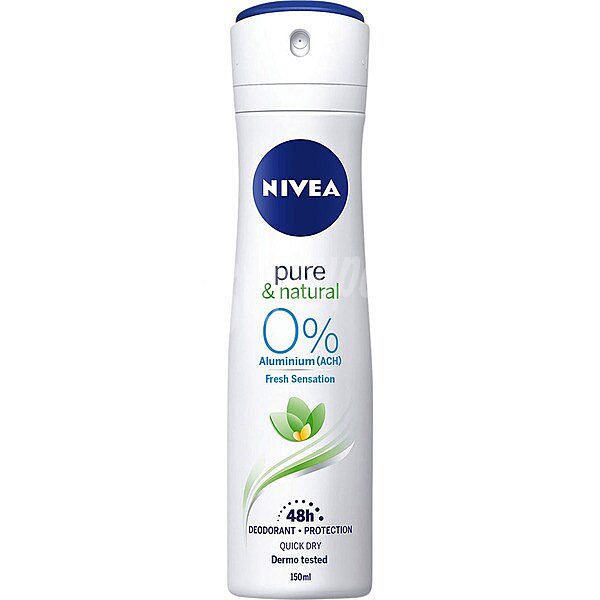 Pure&natural desodorante fresh sensation 48h protección 0% aluminio