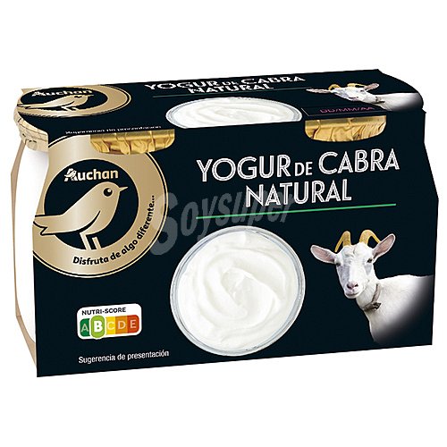 Alcampo gourmet Yogur natural de leche de cabra alcampo gourmet