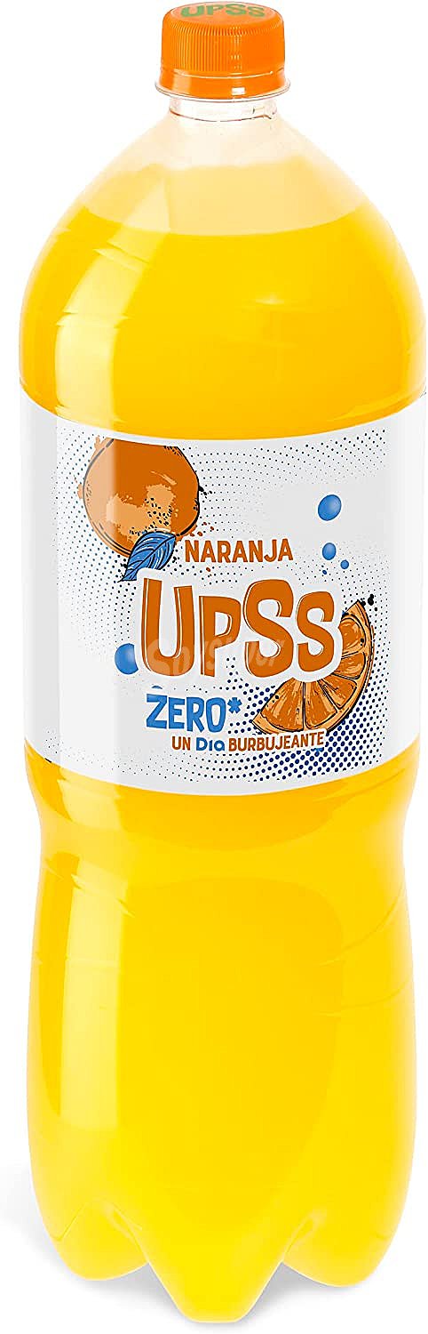 Refresco de naranja zero Upss