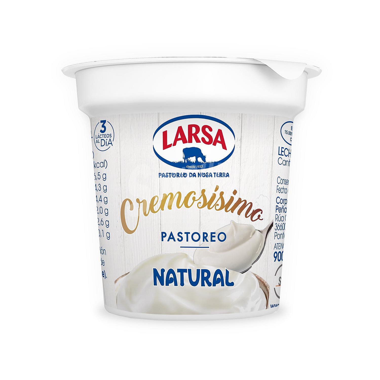 Yogur cremoso natural