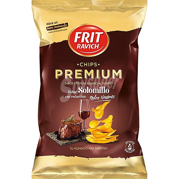 Patatas fritas Premium sabor solomillo con reducción Pedro Ximénez Sin Gluten