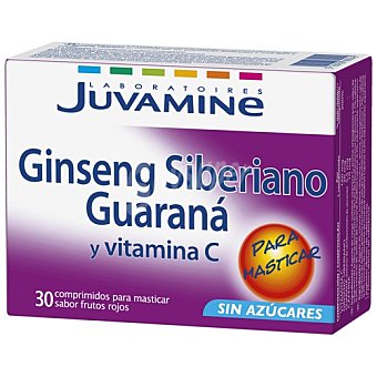 Juvamine Complemento nutricional con ginseng guaraná y vitamina c juvamine