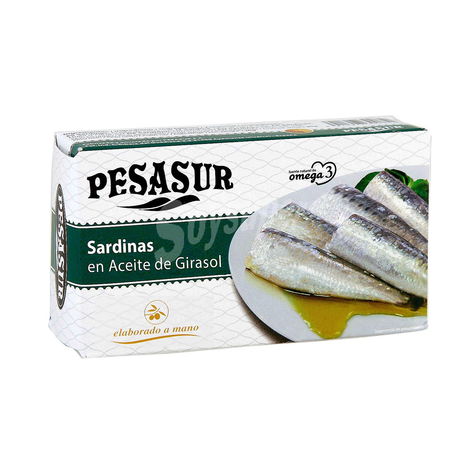 Sardinas en aceite de girasol Pesasur