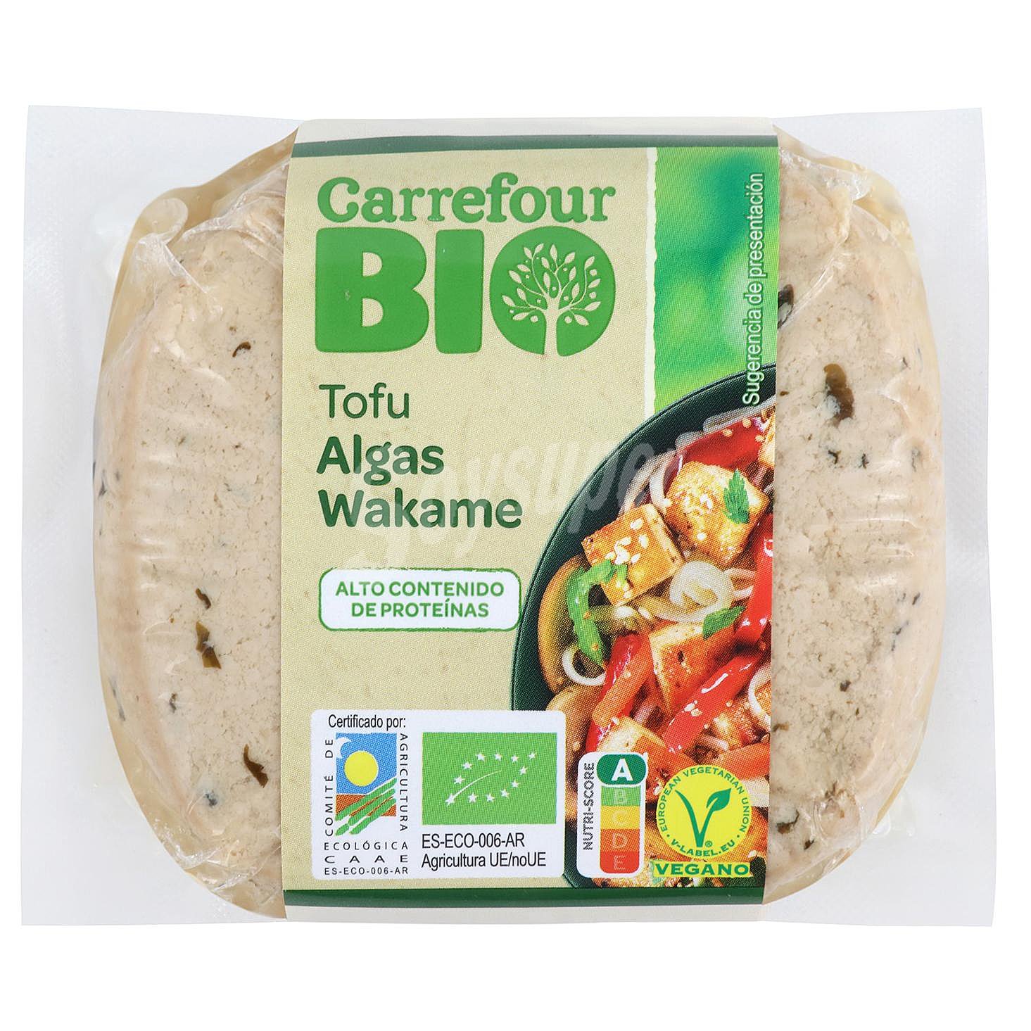 Tofu algas wakame ecológico