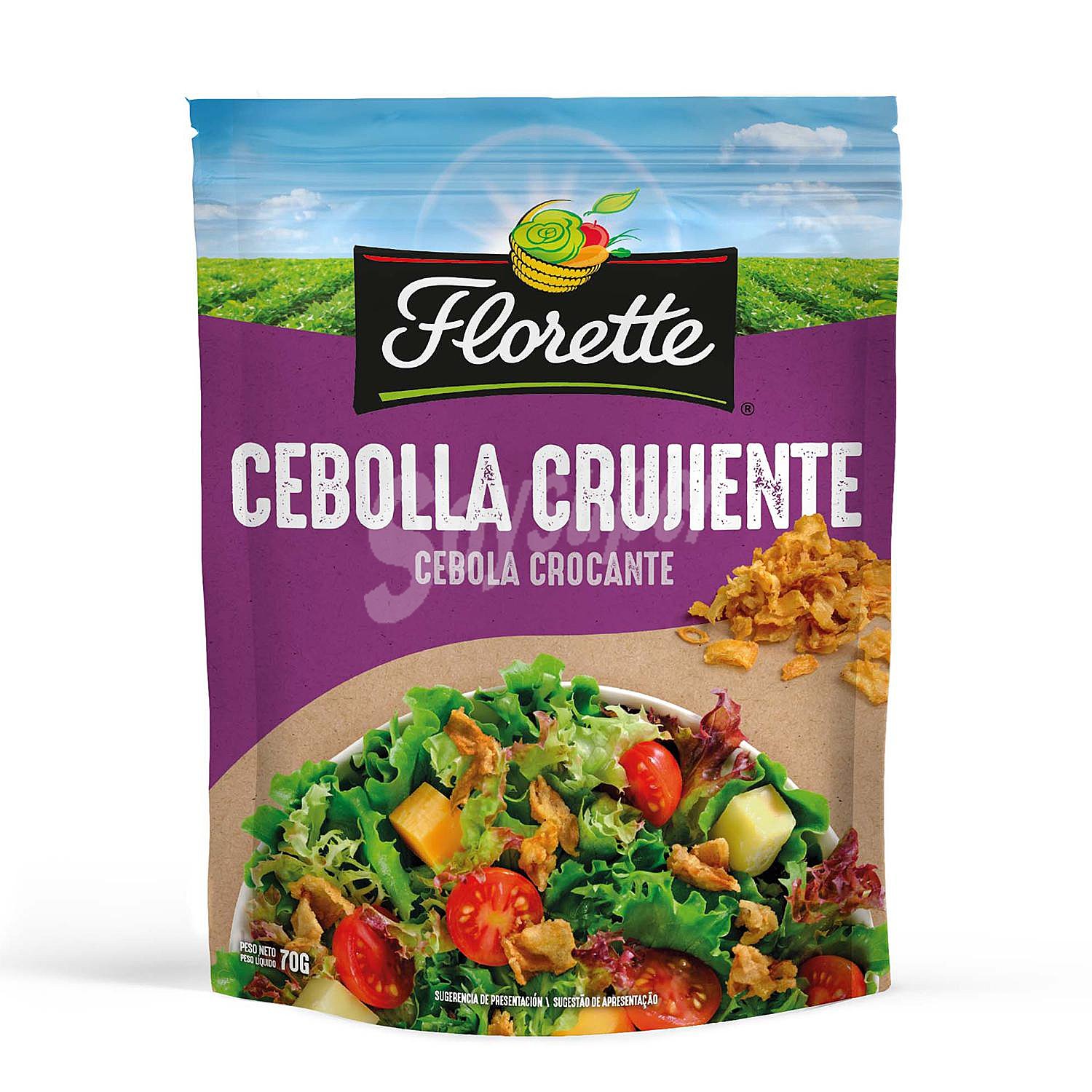 Cebolla crujiente ideal para ensalada florette