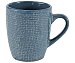 Taza mug de gres de color azul con decorado en relieve y capacidad de , actuel