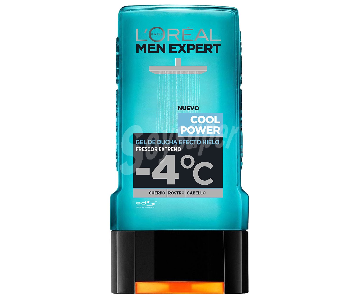 Gel para baño o ducha con efecto hielo (sensación de -4º C) l'oreál Men expert