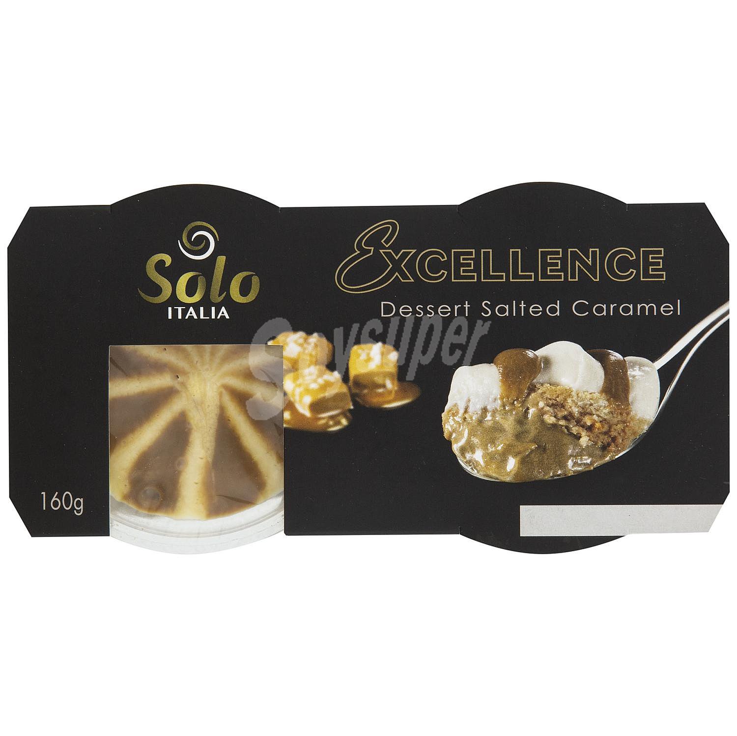 Postre de caramelo salado Solo Italia Excellence