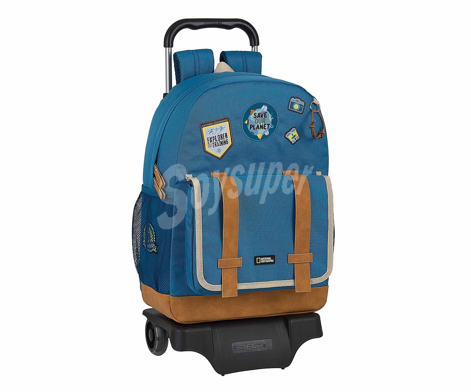 Mochila con carro national geographic "explorer", safta.