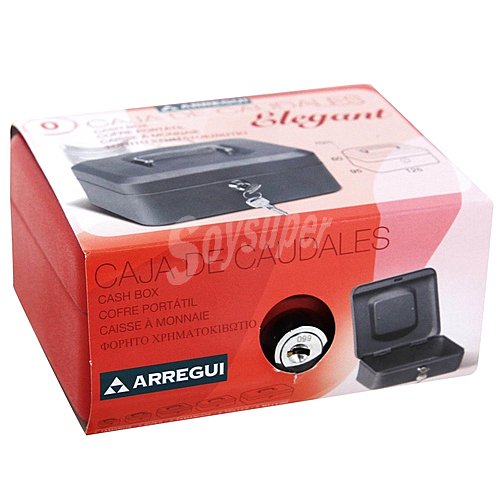 Caja de caudales con sistema de apertura y cierre de llave, 125x60mm. arregui T0