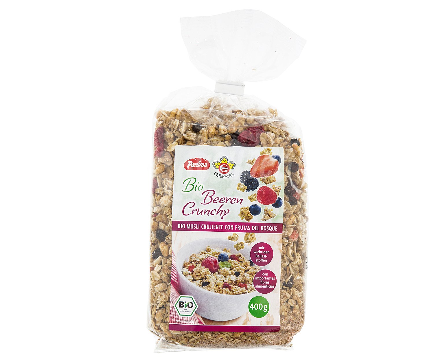 Muesli con frutas del bosque ecológico