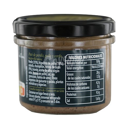 Alcampo gourmet Paté de perdiz alcampo gourmet