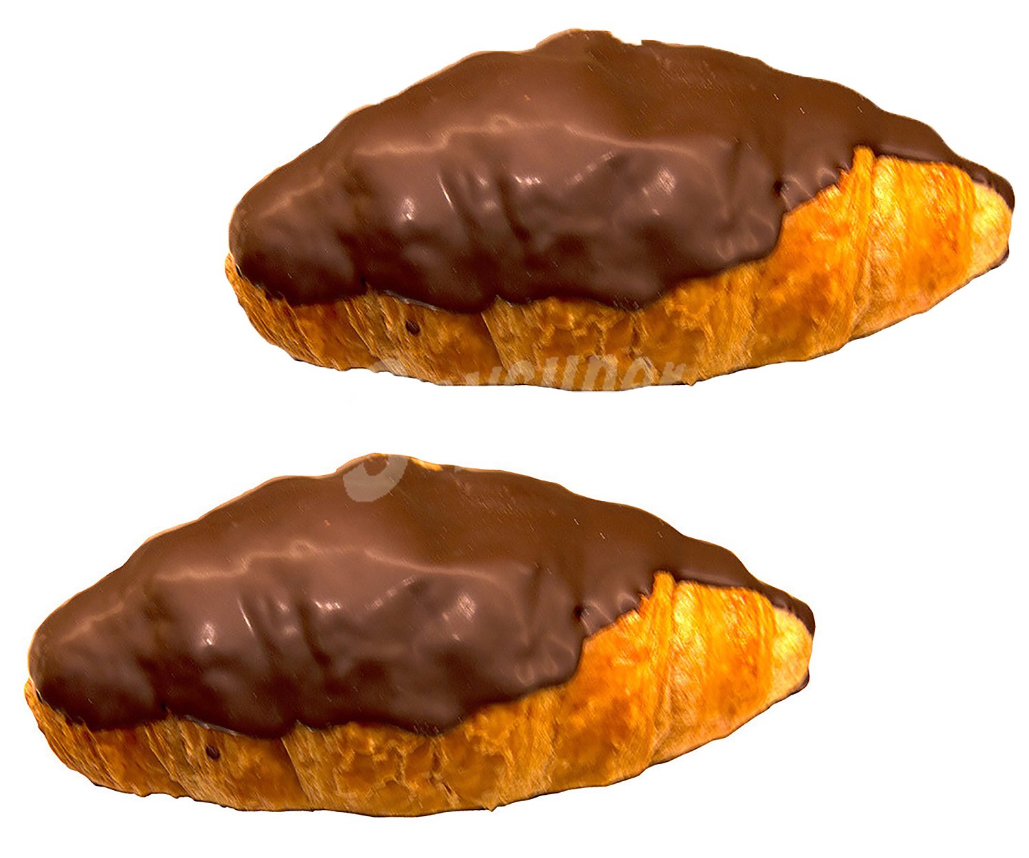 Croissant cubierto de chocolate, 2uds, 100g.