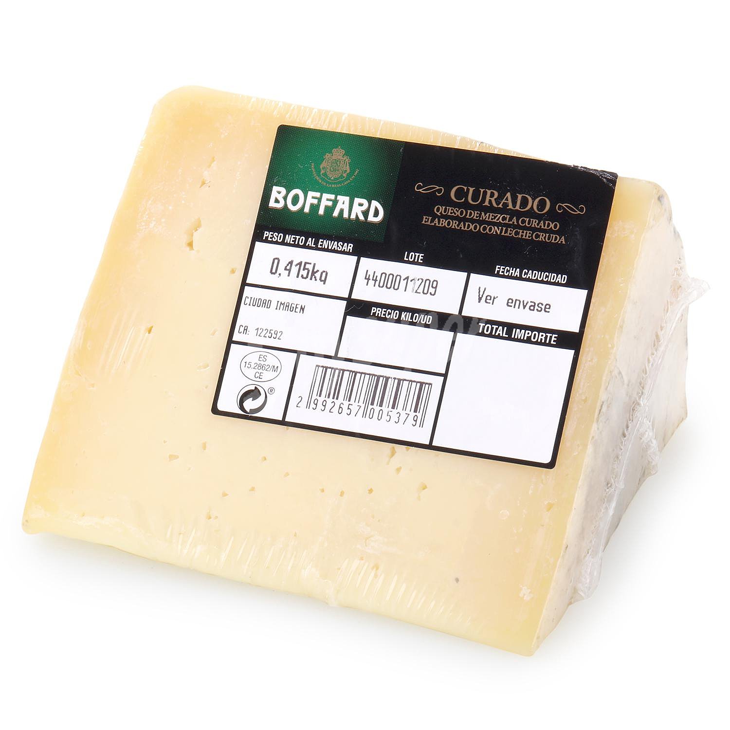 Queso curado mezcla Boffard cuña 1/8