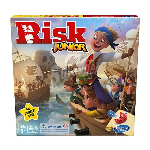 Juego de mesa de estrategia Risk Junior, de 2 a 4 jugadores, hasbro Gaming