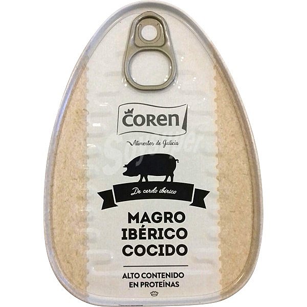 Magro de cerdo ibérico cocido en su jugo