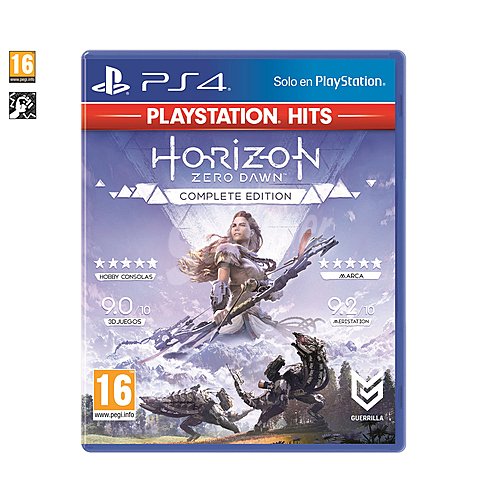 Videojuego Horizon Zero Dawn: Complete Edition para playstation 4, edición Hits. Género: Acción. pegi: +16