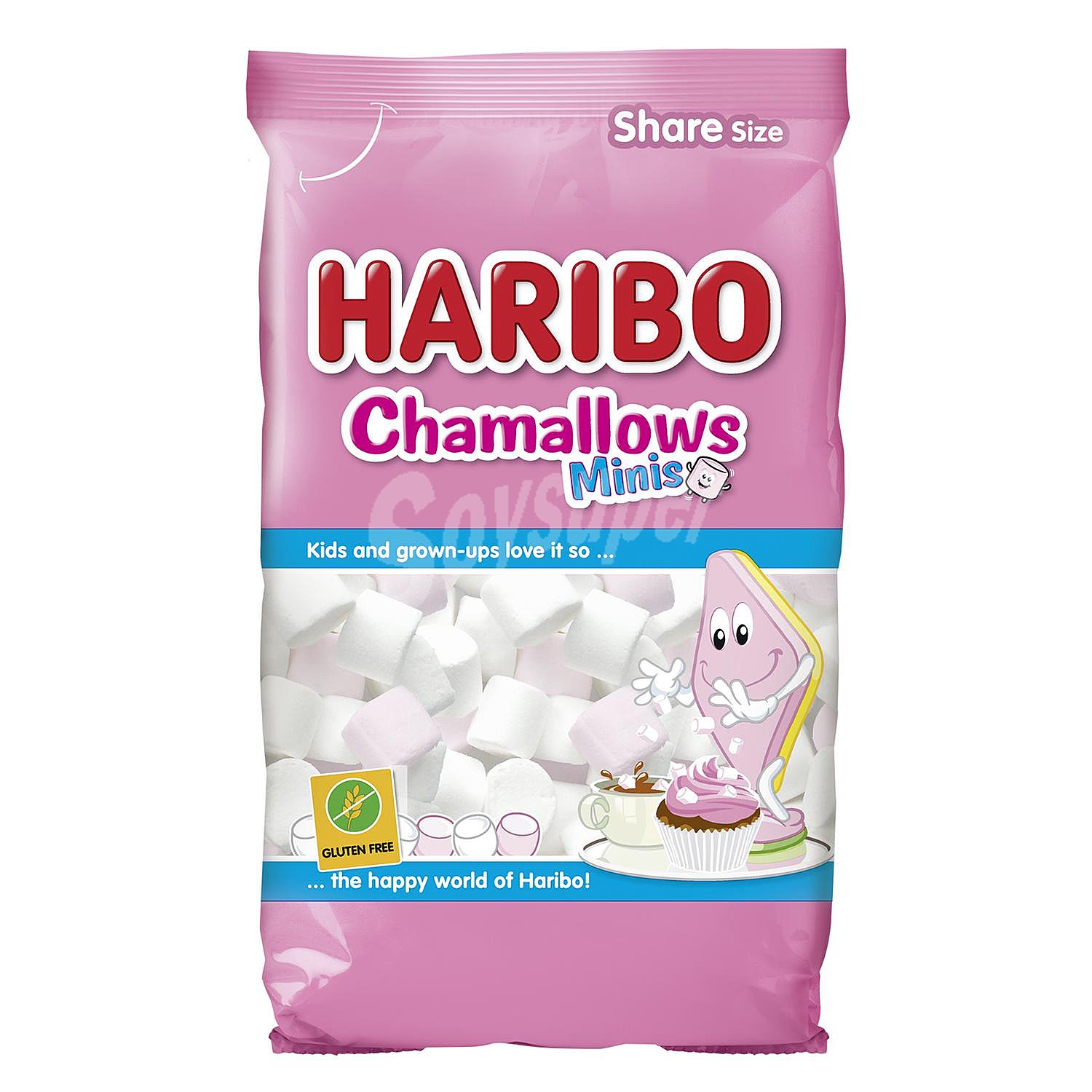 Nubes de goma Chamallows Mini Haribo sin gluten