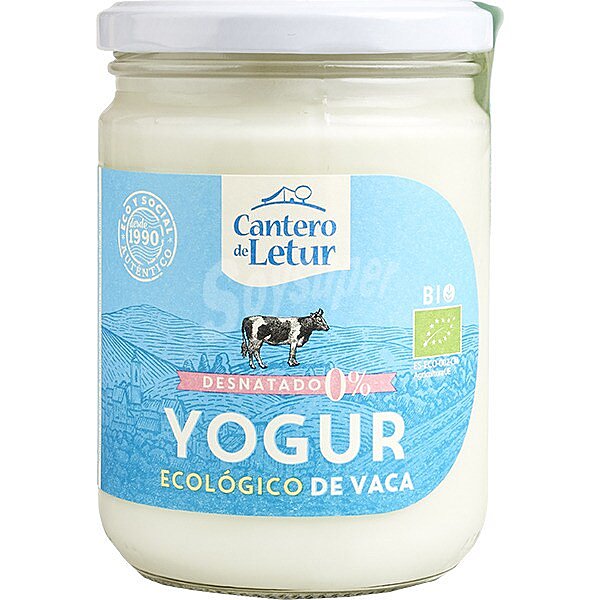 Yogur de vaca desnatado ecológico