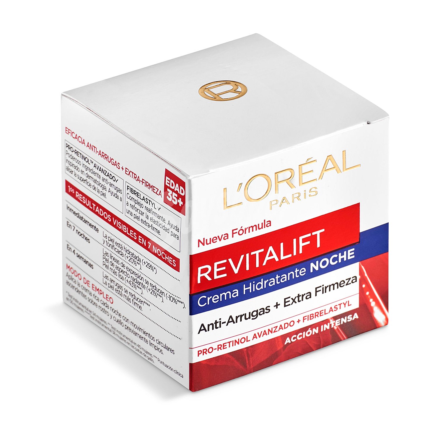 Crema de noche antiarrugas con Pro-Retino l'oréal paris Revitalift