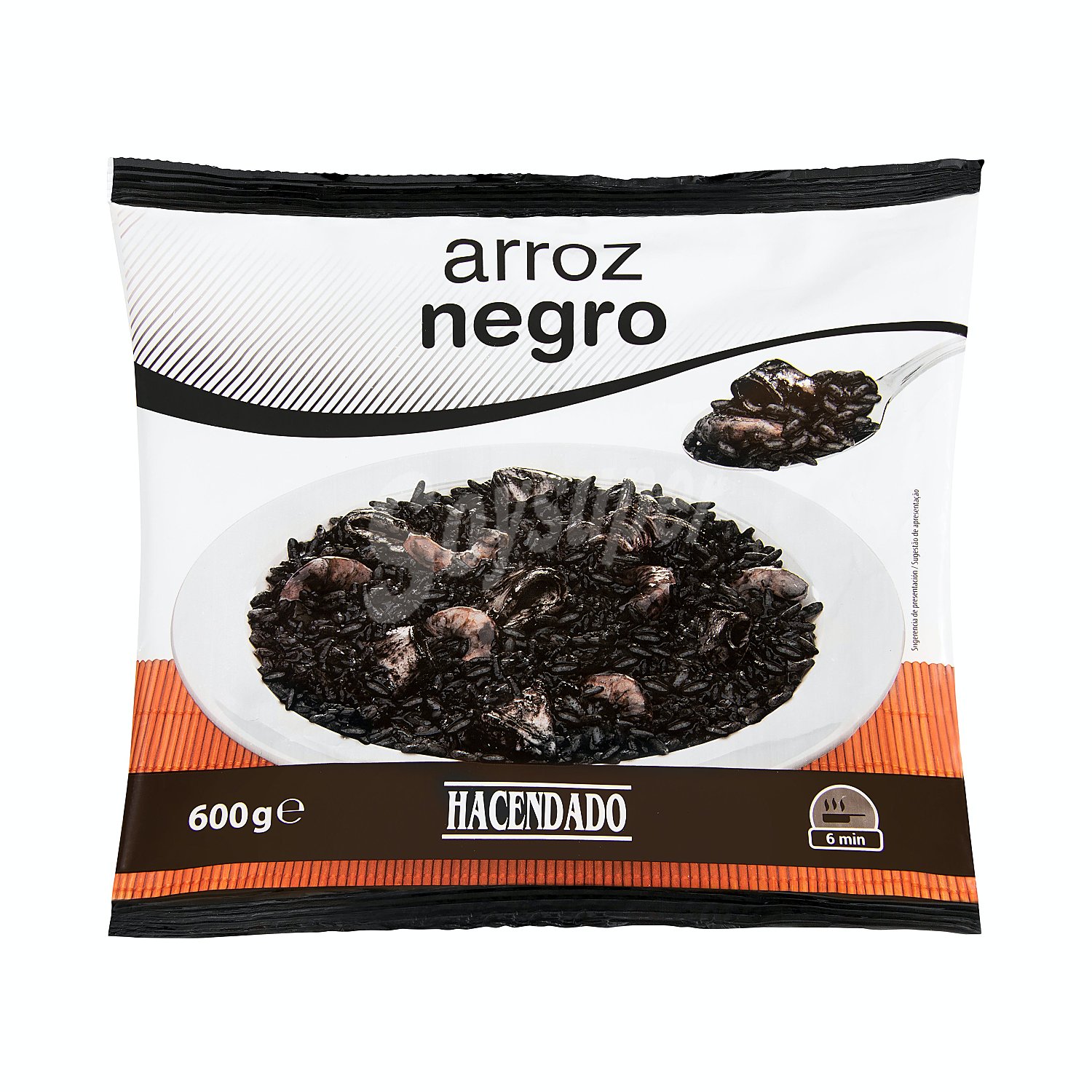 Arroz negro congelado (con calamar)