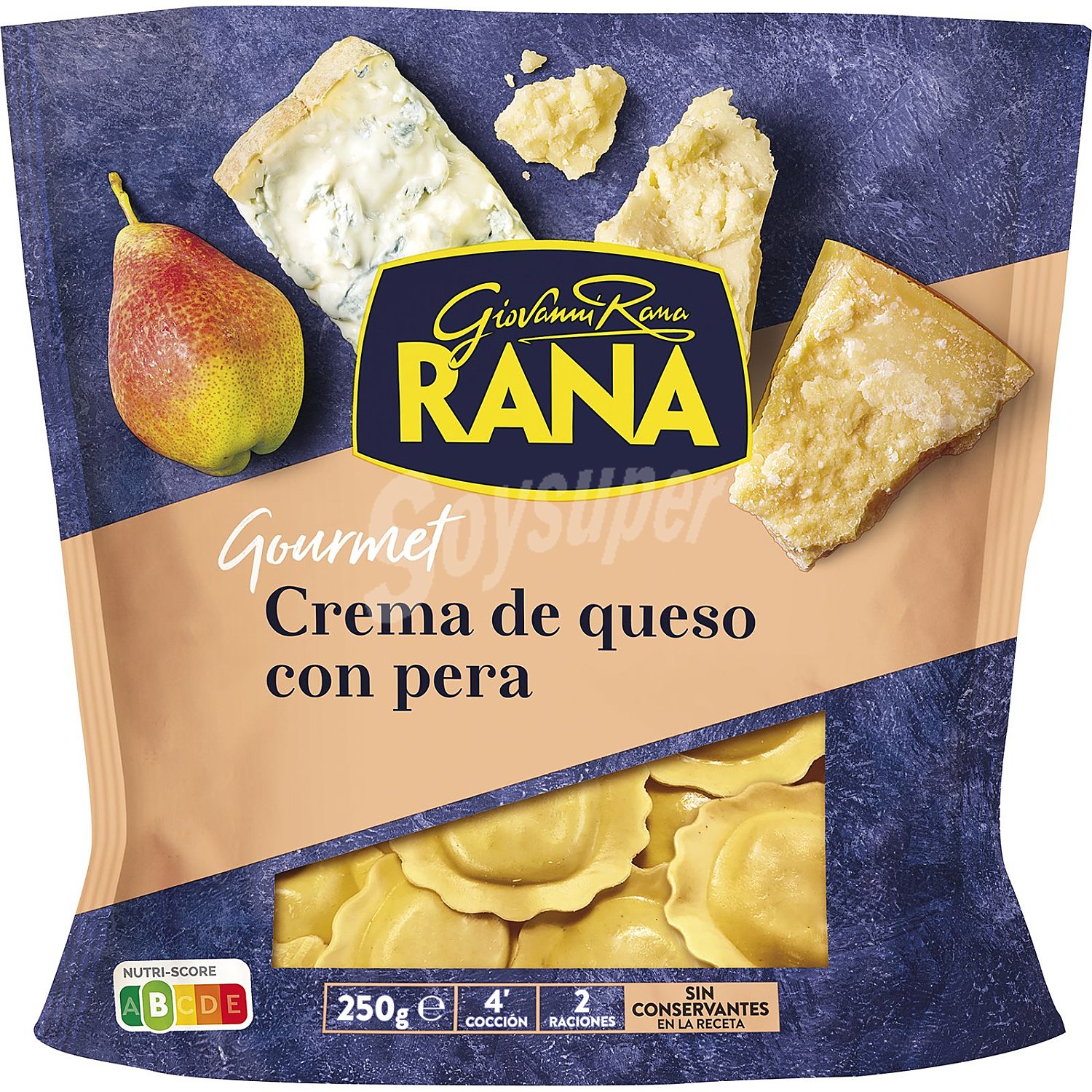 Raviolis de queso con pera Rana Gourmet