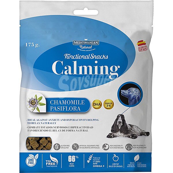 Snacks funcionales para perros Calming sin gluten