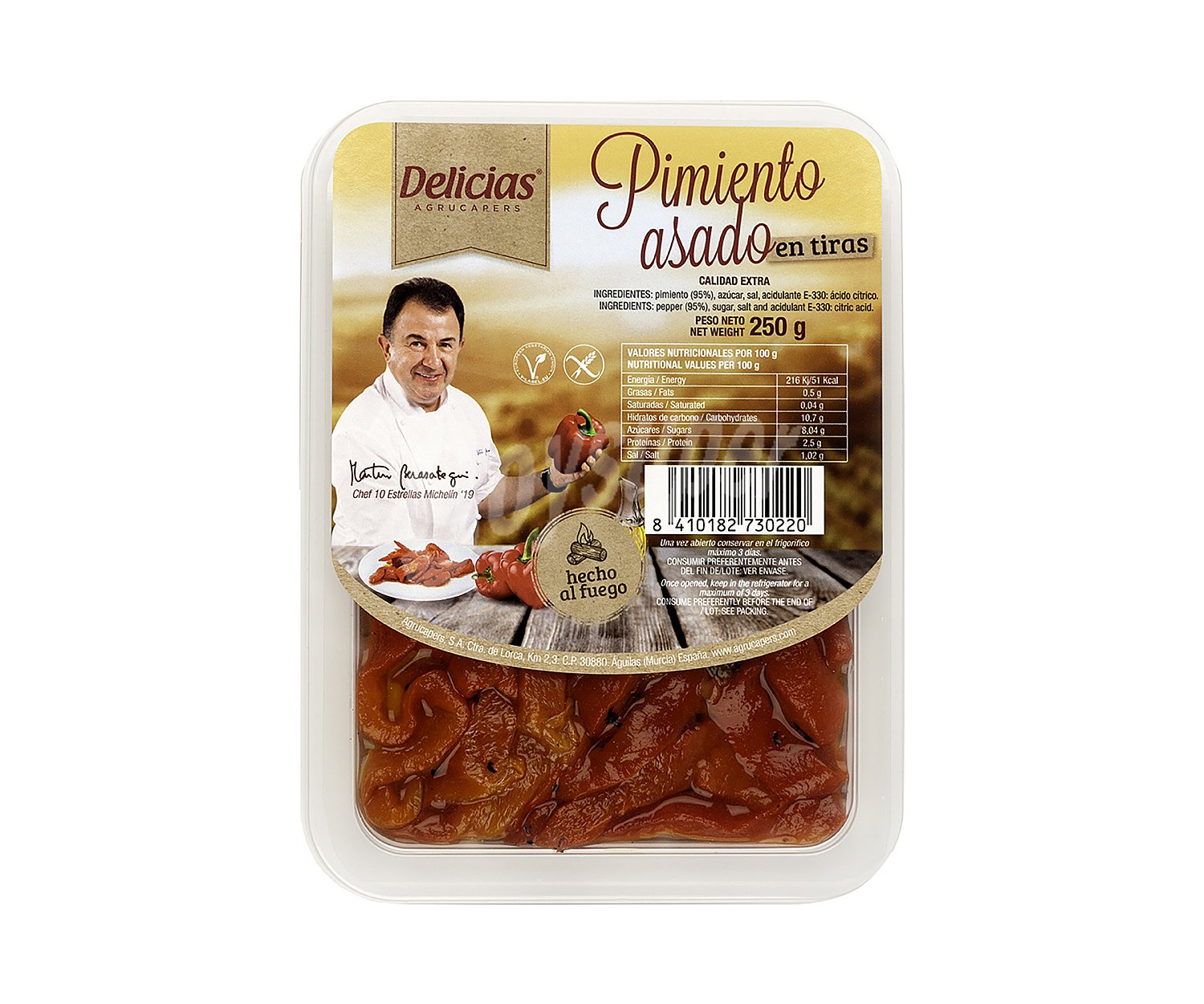 Delicias Pimiento asado en tiras delicias