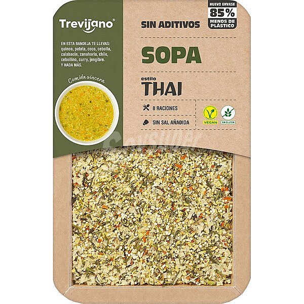 Sopa Thai sin gluten