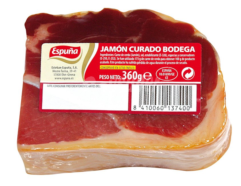 Taco de jamón curado