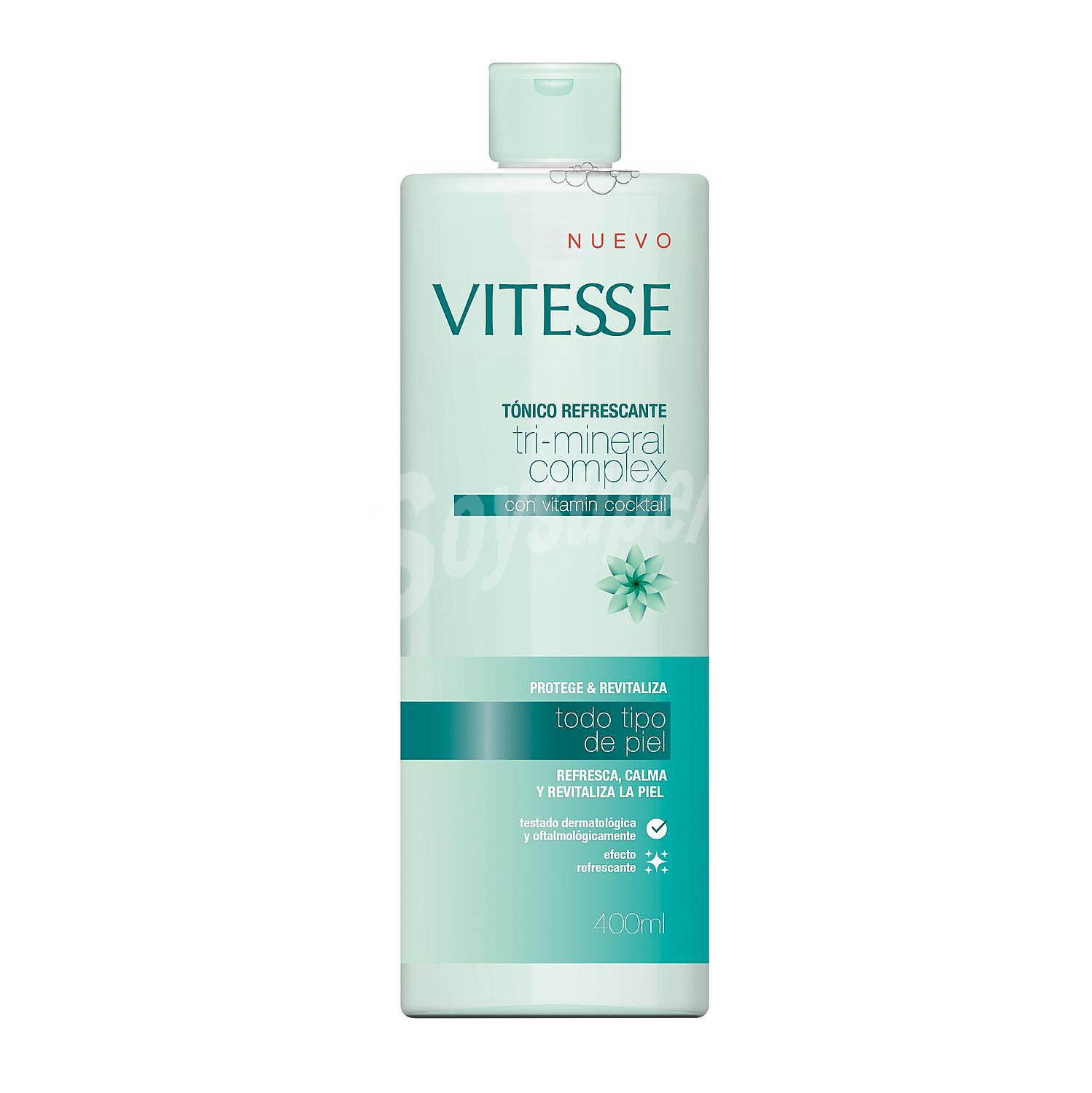 Tónico refrescante facial Tri-Mineral Complex protege y revitaliza Vitesse