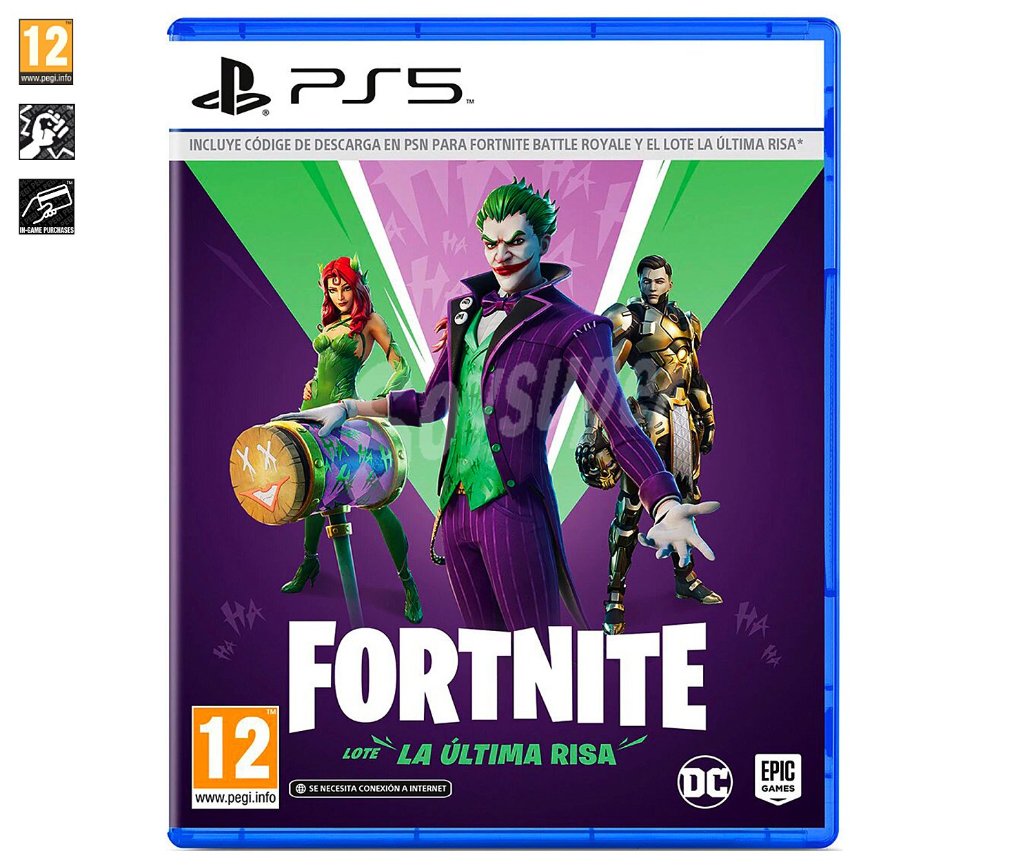 Fortnite Lote La última risa para Playstation 5. Género: acción, shooter. pegi: +12.