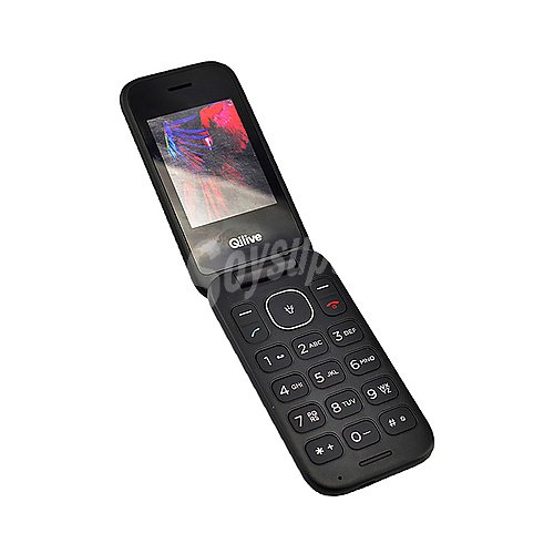 Qilive Flip, negro, pantalla 6,19cm (2,4), Dual Sim, Bluetooth