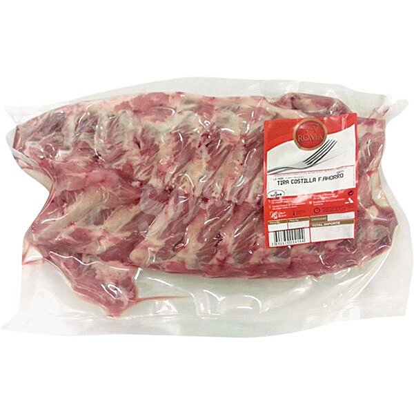 Costillas frescas de cerdo formato ahorro peso aproximado