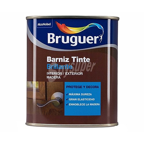 Barniz tinte satinado, interior-exterior, bruguer