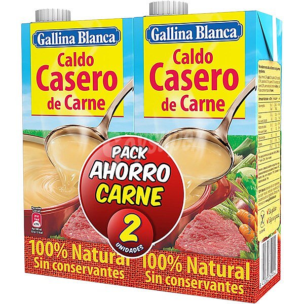 Caldo de carne casero 100% natural