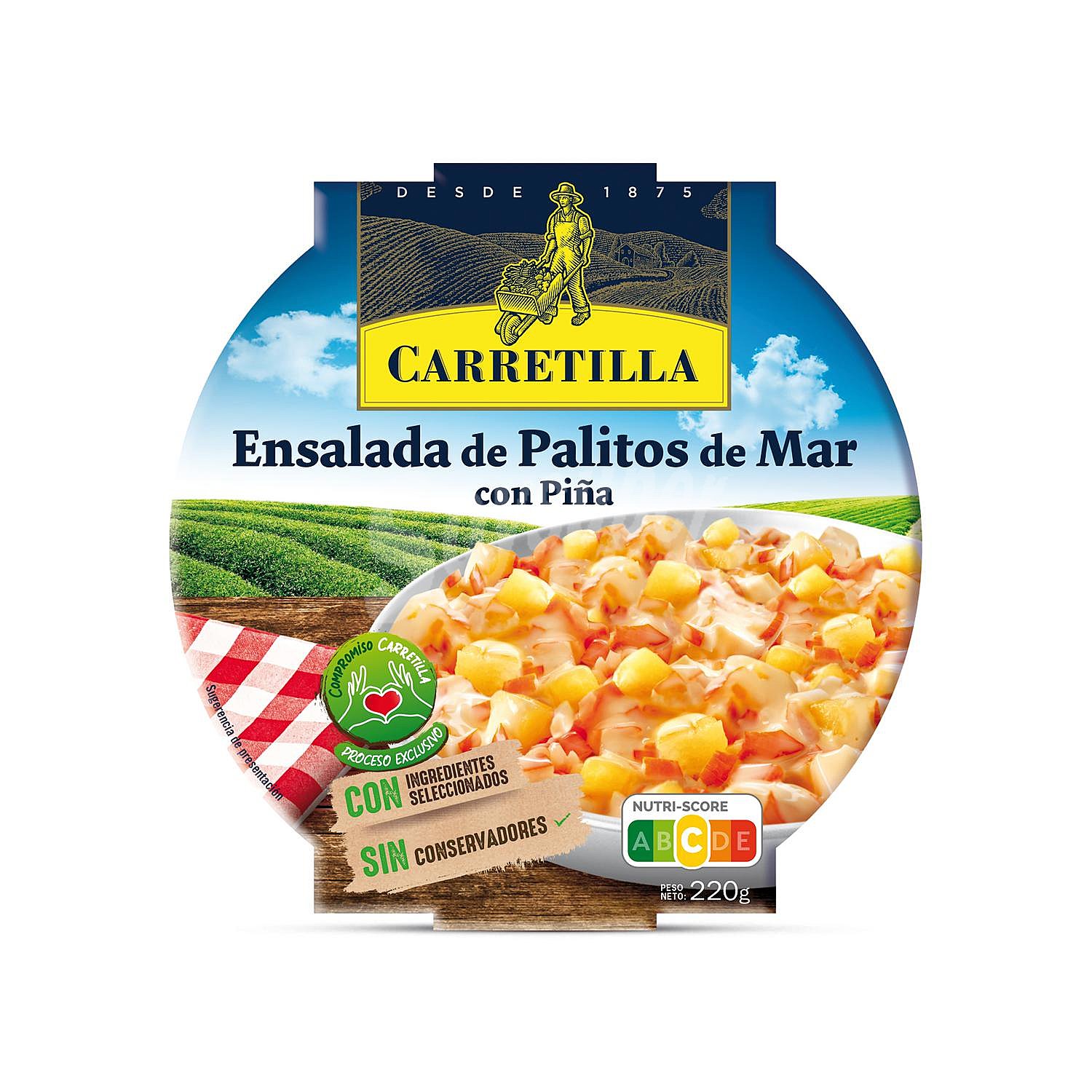 Ensalada de cangrejo y piña