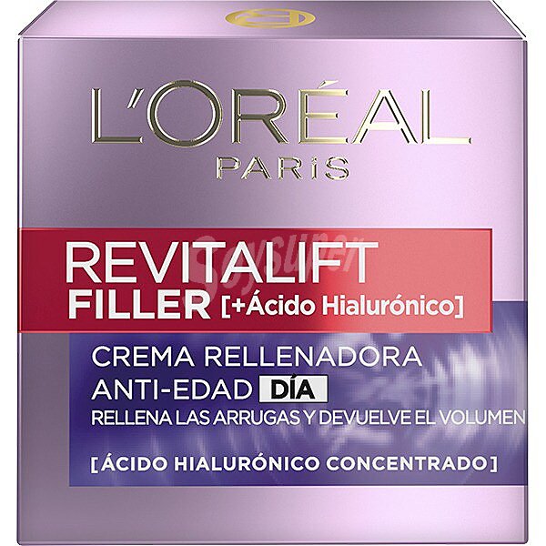 Crema de día antiarrugas con ácido Hialurónico l'oréal paris Revitalift filler