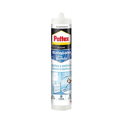 Silicona sellador baños y cocinas transparente pattex , pattex