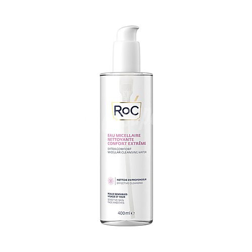 ROC Agua micelar desmaquillante para cara y ojos, especial pieles sensibles ROC